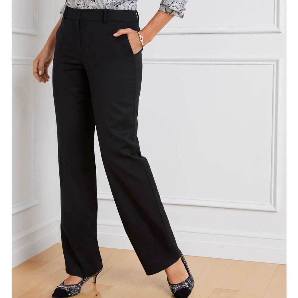 8 Barely Boot Talbots Black Dress Pants with Pockets